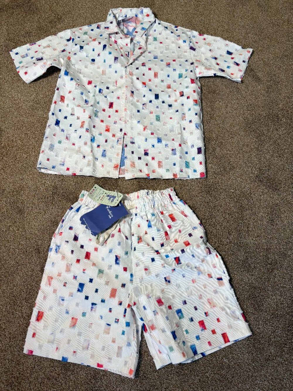 2 Pc Shorts & Top Tie-Dye Women's size M